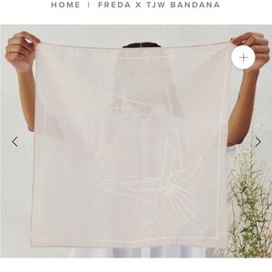 Freda Salvador x Tom Jean Webb Blush Pink Square Bandana